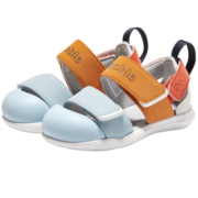 基诺浦（ginoble）学步鞋 夏季凉鞋2023年新款1-5岁儿童鞋男女宝宝鞋机能鞋GY1329 蓝色/橘色/白色/红色 130mm_内长14/脚长13.0-13.5cm