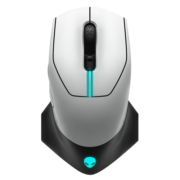 外星人（Alienware）无线游戏鼠标双模电竞人体工学设计机械宏无限rgb高端外设 AW610M 白色