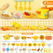 88VIP会员：XINHANGTOYS 鑫行玩具 小黄鸭过家家厨具套装 41件装