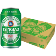 青岛啤酒 清爽纯干330ml*24罐*4件