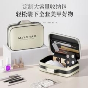 MAYCHAO 美潮 美甲工具箱美甲店专用大容量可放光疗机手提式便携双层化妆收纳盒