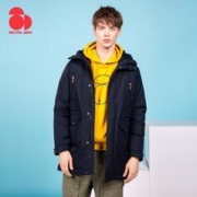 SCALER 思凯乐 防风保暖中长款鹅绒男士羽绒服