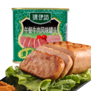 双汇 清伊坊  火腿肠 午餐牛肉风味罐头 340g