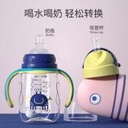 奈挺尔 婴儿奶瓶0-1一2-3岁以上6个月新生儿童防胀气吸管宝宝喝水杯母乳