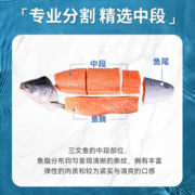 鲜丰友三文鱼尾排冷冻大西洋鲑鱼柳带皮无刺无骨生鲜水产鱼类烧烤食材 鱼尾10份【适合香煎烧烤】