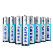 PHILIPS 飞利浦 耐用型环保碳性电池 5号/7号 8粒（签到）