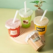 食品级一次性奶茶杯子打包杯10个