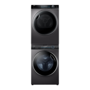 海尔（Haier）纤美176洗烘套装  10公斤滚筒洗衣机+双擎热泵烘干机 1.1洗净比 超声波雾化空气洗 BD14176LU1+176