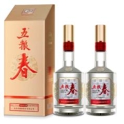 五粮春 五粮液（WULIANGYE）五粮春 浓香型白酒 500mL 2瓶 礼盒装