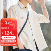 MADEN 马登 工装 法式复古vintage多口袋衬衫长袖抗皱免烫休闲衬衣男外套秋
