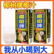 椰树 正宗椰树牌椰子汁1L*2盒椰汁椰奶海南特产水生厚椰乳果汁饮料整箱