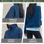 88VIP会员：Beneunder 蕉下 2023秋冬新款女士半拉链抓绒卫衣CT16523外套短款慵懒风小众