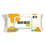 惠寻 京东自有品牌 厨房湿巾80片*3包