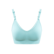 十月结晶孕妇哺乳内衣浮力条聚拢产后喂奶怀孕薄款文胸夏季 【凝脂肤】经典无缝款 L
