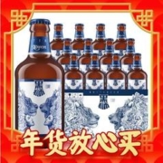 雪花 啤酒黑狮白啤 330mL*12瓶