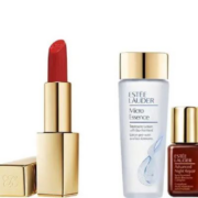 ESTEE LAUDER 雅诗兰黛 新年礼物套组（口红#699 潇洒随杏 3g+微精华露30ml+小棕瓶7ml）