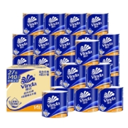plus会员：维达（Vinda）有芯卷纸 蓝色经典4层140克27卷 +凑单品1+凑单品2
