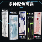 前行者（EWEADN）X99玉龙客制化机械键盘 gasket结构 墨石黑 礼物轴