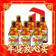 爆卖年货、会员专享：Duvel 督威 三花 比利时IPA啤酒 330mL*6瓶 比利时原瓶进口