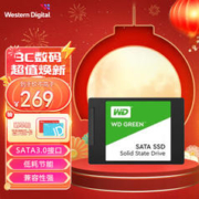 西部数据 WD） Green SSD固态硬盘 SATA3.0接口 绿盘 笔记本台式机硬盘 高速低功耗 SATA 3.0