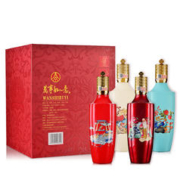 WULIANGYE 五粮液 万事如意福如意 龙年送礼纯粮食白酒52度500ml*4瓶装
