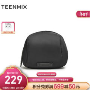 TEENMIX 天美意 2024春休闲简约百搭帆布包女斜挎包X2859AX4 黑色 F