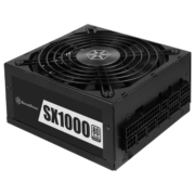 银昕（SilverStone）1000W SX1000 白金电源 支持4090/赠PCIe5显卡线 G540SXK00LPT720