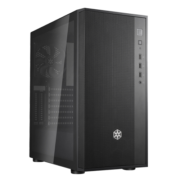 银昕（SilverStone）法拉R1升级版 黑色ATX中塔机箱（支持显卡竖装/支持360水冷/玻璃侧透/配防尘网）
