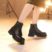 Tata 他她 女士软面牛皮厚底马丁靴 ABL7FND9DU1DD3
