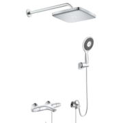高仪（GROHE）暗装恒温淋浴花洒套装 260MM智能顶喷 半隐藏入墙式恒温龙头套装