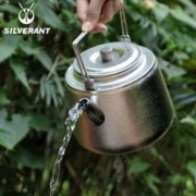 SILVERANT 银蚁 纯钛烧水壶轻量户外露营野营便携烧茶壶野外煮水壶