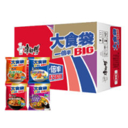 限移动端：康师傅 方便面 大食袋红烧牛肉*5+香辣*5+酸菜*5+鲜虾*5袋 泡面整箱速食