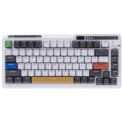 珂芝(KZZI)K75PRO性能版机械键盘有线蓝牙无线2.4G三模gasket结构全键无冲75配列PBT键帽游戏机版相恋轴