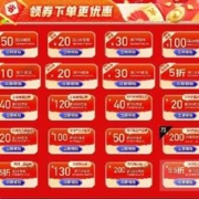 好券：酒水会场 领199-20/299-30/399-50/699-100元券