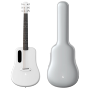拿火吉他（LAVAGUITAR）LAVA ME 3 智能民谣吉他初学者旅行于文文陆虎推荐 碳纤维吉他 宇航白（升级太空琴包） 38英寸