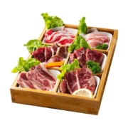京东百亿补贴:游牧御品 日式烤肉食材520g 2-3人家庭装 烤肉套餐烧烤食材6种 牛肉生鲜
