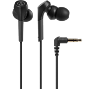 铁三角 CKS550X 重低音入耳式有线耳机 音乐耳机 居家娱乐 黑色