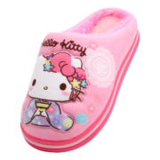 HELLO KITTY儿童棉拖鞋 凯蒂猫女童卡通舒适软底保暖棉鞋 中童粉色210码 1775
