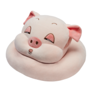 NITTAYA 妮泰雅泰国进口中小学生天然乳胶枕头趴睡枕可爱卡通午睡枕神器 瞌睡猪