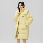 雪中飞 女式中长款羽绒服2023冬季新款温暖廓形保暖加厚