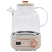 乐扣乐扣（LOCK&LOCK） 养生壶 煮茶器  办公室家用玻璃花茶壶烧水壶88屏电热水壶电炖壶 EJK3315-1升白色