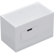 科勒（KOHLER）浴缸亚克力深泡玲纳深泡式坐式家用小户型浴缸26759T/26760T 850mm浴缸右角位
