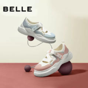 BeLLE 百丽 潮搭小白鞋女秋新厚底小众运动鞋B0872CM2
