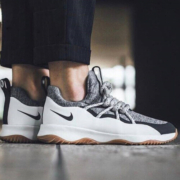 耐克（NIKE）女鞋2023冬季新款运动鞋粗绳鞋带老爹鞋潮流低帮休闲鞋跑步鞋【 AA1097-100白黑灰 35.5