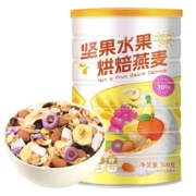 Plus会员:雨子坊 坚果水果即食酸奶燕麦片 500g/罐