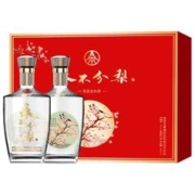五粮液 永不分梨 喜上眉梢 浓香型白酒 52度 500ml*2瓶礼盒装