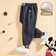 Disney 迪士尼 男童女童加绒针织裤