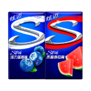 plus会员、需首购:炫迈无糖口香糖 西瓜蓝莓2盒片装 清新口气（28片*2）100.8g