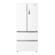 美的（Midea）508冰箱法式对开多门净味除菌四开门双系统双循环智能一级能效家用强冷冻电冰箱BCD-508WTPZM(E) 白色【双系统】净味