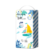 巴布豆（BOBDOG）飞帆桑蚕丝婴儿拉拉裤XL码 46片（适合11.5-14KG)小内裤尿不湿